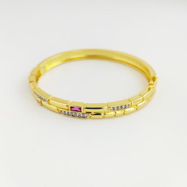 PREMİUM ROSE DİAMOND BAQUETTE KELEPÇE BİLEZİK