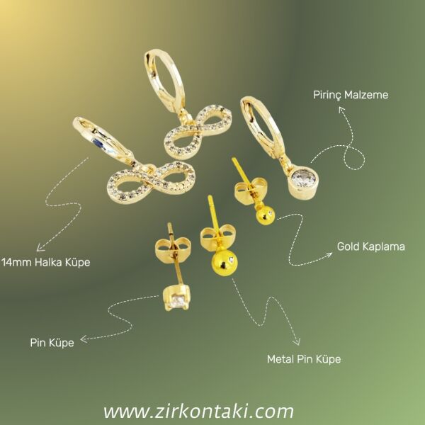 6 LI KOMBİN KÜPE SETİ  V3