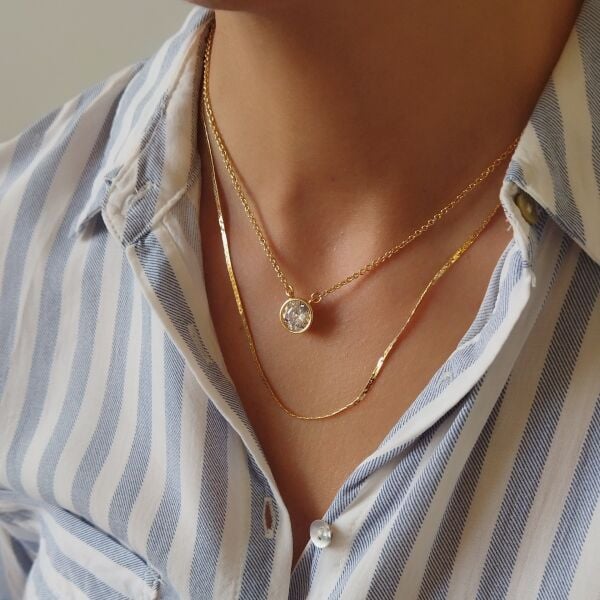 Doğum Taşı Choker Kolye (DİAMOND)